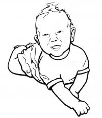 Baby Max, Zeichnung von Hubert Dobler www.dobler.us